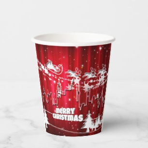 Frohe Weihnachtsbecher Pappbecher