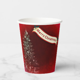 Frohe Weihnachtsbecher Pappbecher
