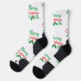 Frohe Weihnachtsbekleidung für Athletische Crew Socken