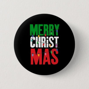 Frohe Weihnachtsbeleuchtung Button