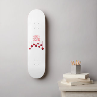 Frohe Weihnachtsbeleuchtung Skateboard