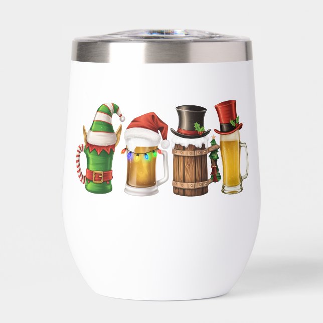 Frohe Weihnachtsbiere trinken Santa Beer Lover (Vorderseite)