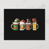 Frohe Weihnachtsbiere trinken Santa Beer Lover