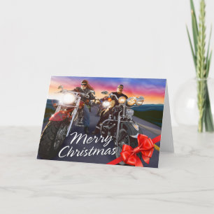 Frohe Weihnachtsbiker 1 Optionen Karte