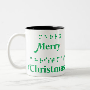 Frohe Weihnachtsblätter , Weihnachtsgipfel, Urlaub Zweifarbige Tasse