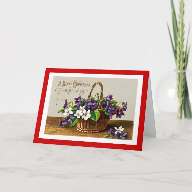 Frohe Weihnachtsbräune und Gay Feiertagskarte (Vorderseite)