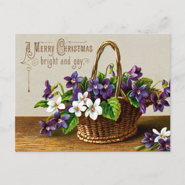 Frohe Weihnachtsbräune und Gay Feiertagspostkarte (Vorderseite)