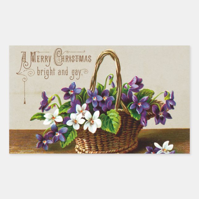 Frohe Weihnachtsbräune und Gay Rechteckiger Aufkleber (Vorderseite)