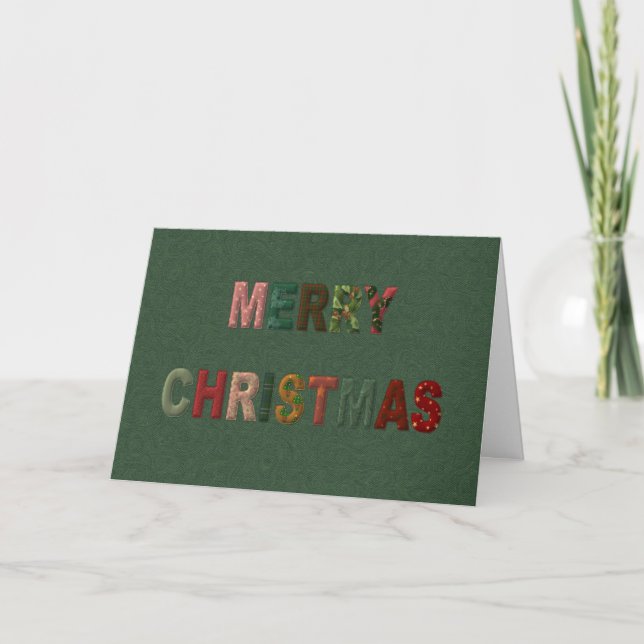 Frohe Weihnachtsbriefe Feiertagskarte (Vorderseite)