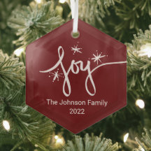 Frohe Weihnachtsbriefe Snowflakes Joy Glass O