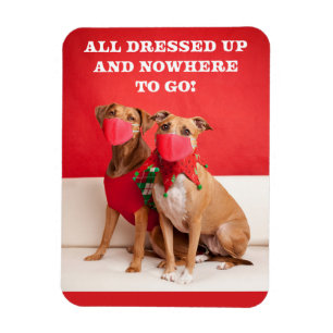 Frohe Weihnachtsbrille in Gesichtsmasken Magnet