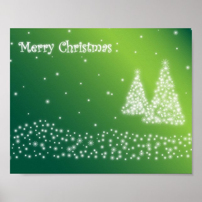 Frohe Weihnachtsbrille Poster (Vorne)