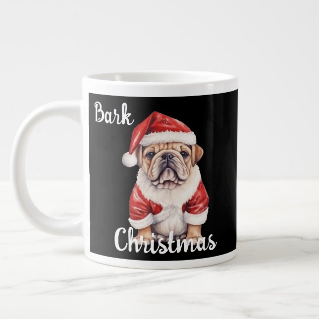 Frohe Weihnachtscoffee Mugs Weihnachtshunde Jumbo-Tasse (Links)