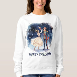 Frohe Weihnachtscreme Aquarell Sweatshirt