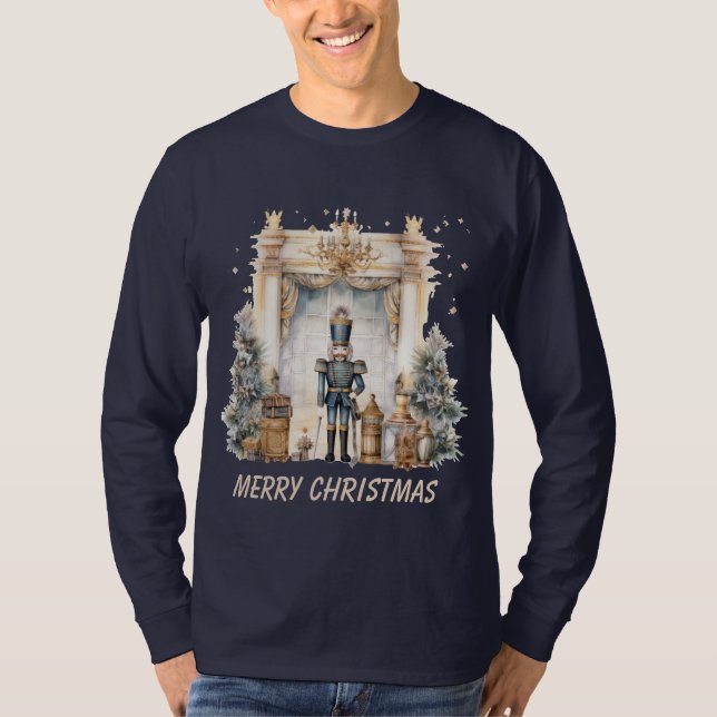 Frohe Weihnachtscreme Aquarell T-Shirt (Vorderseite)