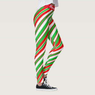 Frohe Weihnachtscreme entpackte Leggings