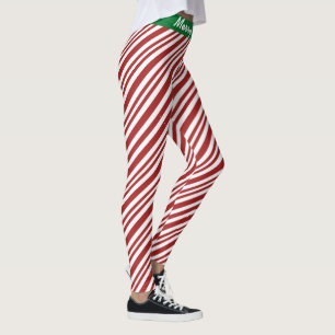Frohe Weihnachtscreme entpackte Leggings