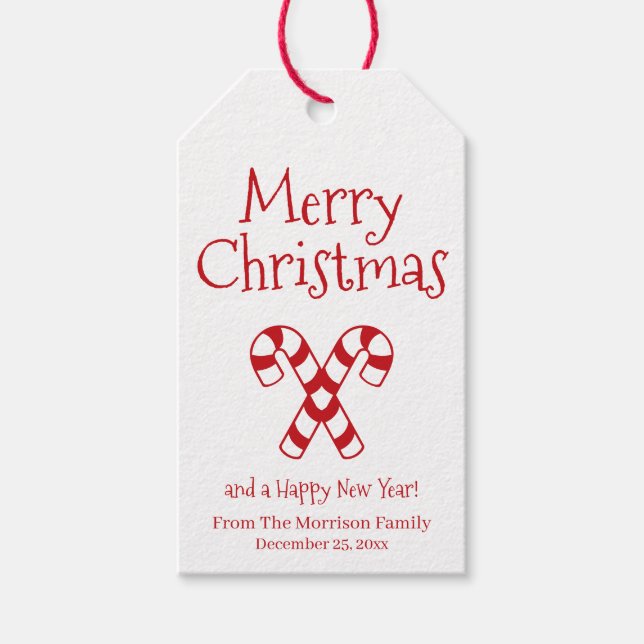 Frohe Weihnachtscreme niedlich Geschenkanhänger (Vorderseite)