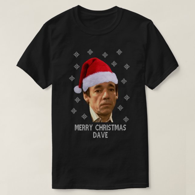 Frohe Weihnachtsdämmerung nur Narren und Pferde au T-Shirt (Design vorne)