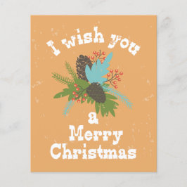 Frohe Weihnachtsdekoration Flyer