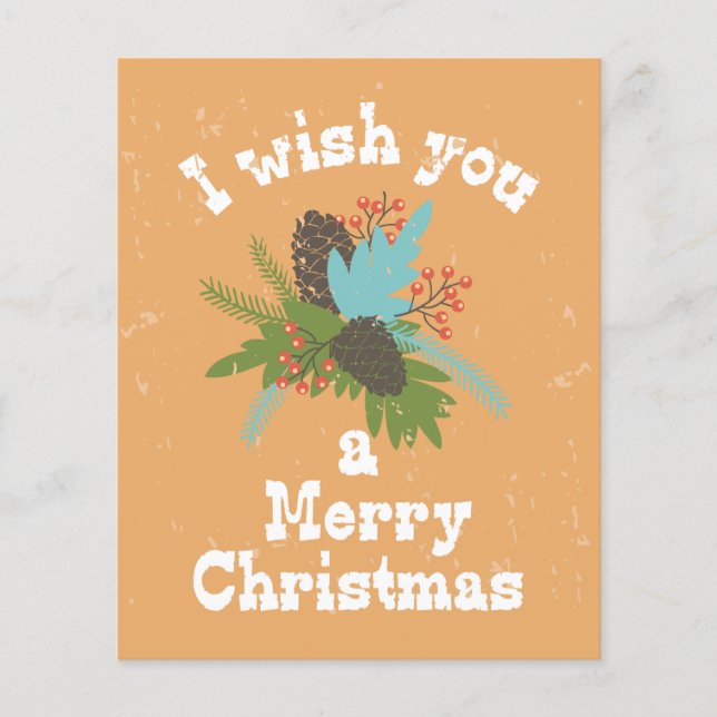 Frohe Weihnachtsdekoration Flyer (Vorne)