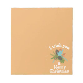 Frohe Weihnachtsdekoration Notizblock