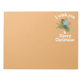 Frohe Weihnachtsdekoration Notizblock