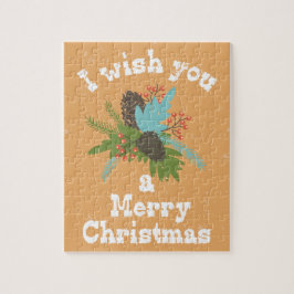 Frohe Weihnachtsdekoration Puzzle