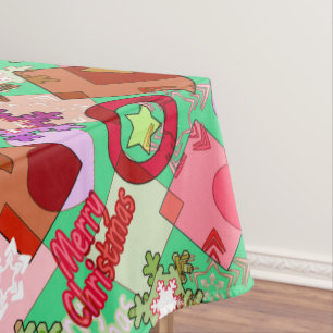 Frohe Weihnachtsdekoration Tischdecke