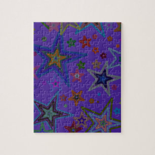 Frohe Weihnachtsdunkel Lila, Stars Heaven Star Puzzle