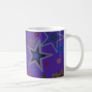 Frohe Weihnachtsdunkel Lila, Stars Heaven Star Tasse