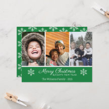 Frohe Weihnachtsfamilie 3 Foto Snowflake