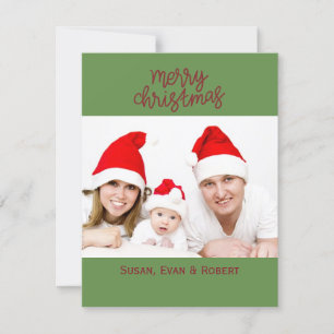 Frohe Weihnachtsfamilie Foto mit Namen