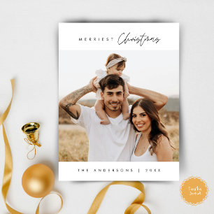 Frohe Weihnachtsfamilie Foto, modern und gemütlich Postkarte