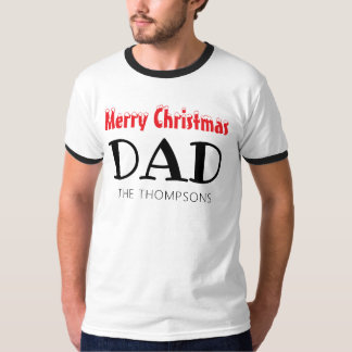 Frohe Weihnachtsfamilie Vater T-Shirt
