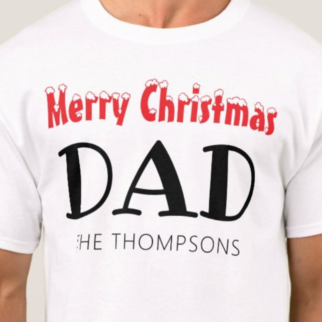 Frohe Weihnachtsfamilie Vater T-Shirt (Merry Christmas Dad Family T-Shirt)