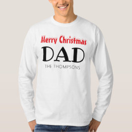Frohe Weihnachtsfamilie Vater T-Shirt