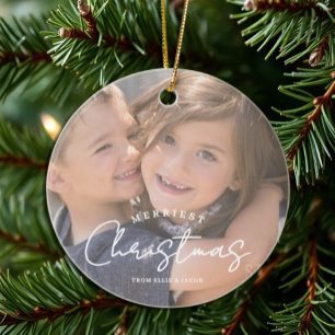 Frohe Weihnachtsfamilie Weihnachten Keramik Ornament