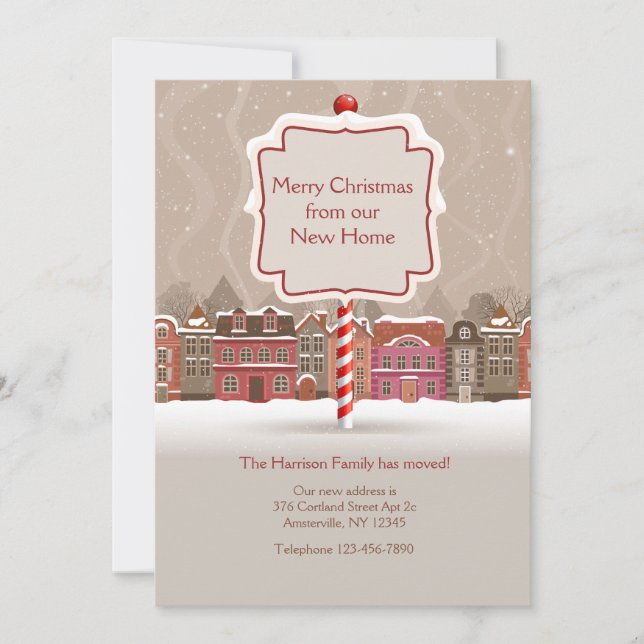 Frohe Weihnachtsfeier Feiertagskarte (Vorderseite)