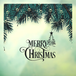 Frohe Weihnachtsfeier Fensteraufkleber