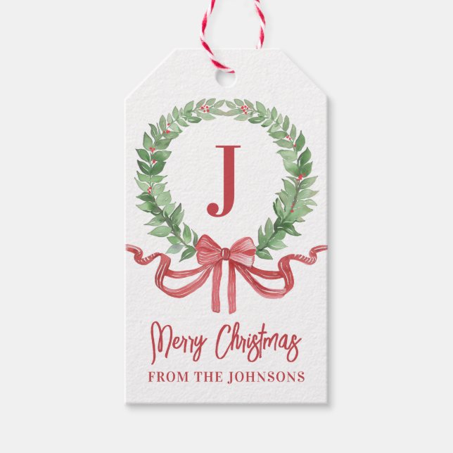 Frohe Weihnachtsfeier Geschenkanhänger (Vorderseite)