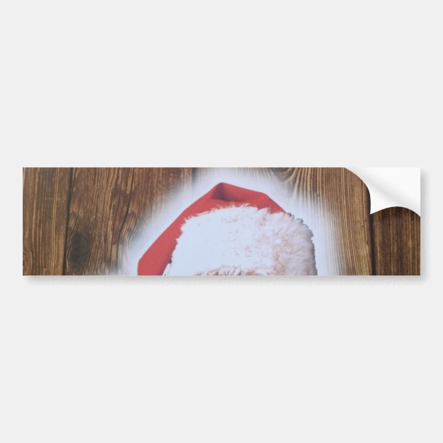 Frohe Weihnachtsfeier, Hut des Weihnachtsmanns Autoaufkleber (Vorne)