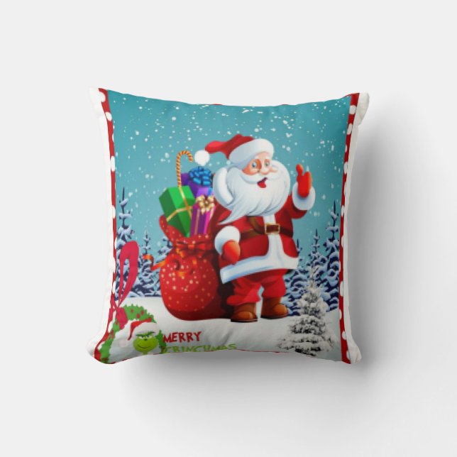 Frohe Weihnachtsfeier Kissen (Vorderseite)