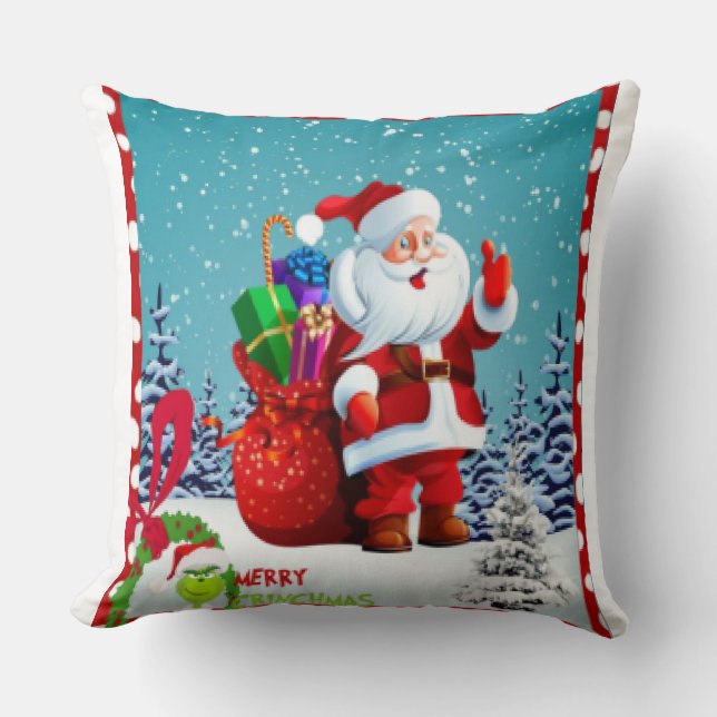 Frohe Weihnachtsfeier Kissen (Vorderseite)