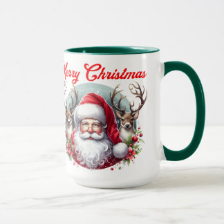 Frohe Weihnachtsfeier mit Rentier Tasse