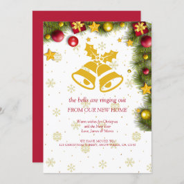 Frohe Weihnachtsfeier Neue Zuhause Moving Ankündigung