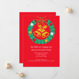 Frohe Weihnachtsfeier Neue Zuhause Moving Ankündigung