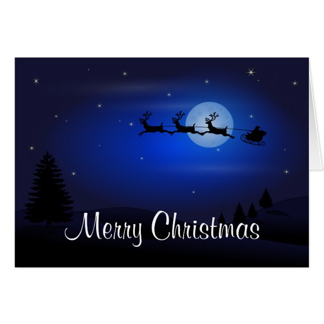 Frohe Weihnachtsfeier Neues Jahr Weihnachtsmann (Vorderseite (Horizontal))