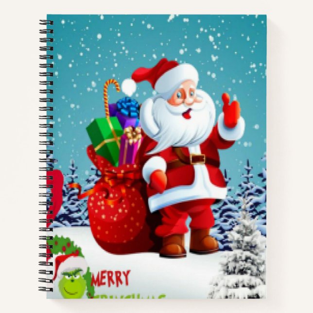 Frohe Weihnachtsfeier Notizbuch (Vorderseite)
