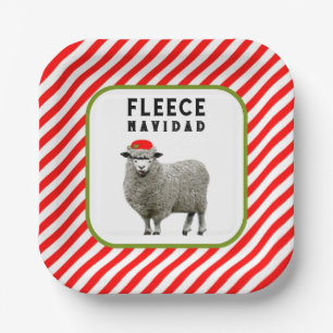 Frohe Weihnachtsfeier Pappteller